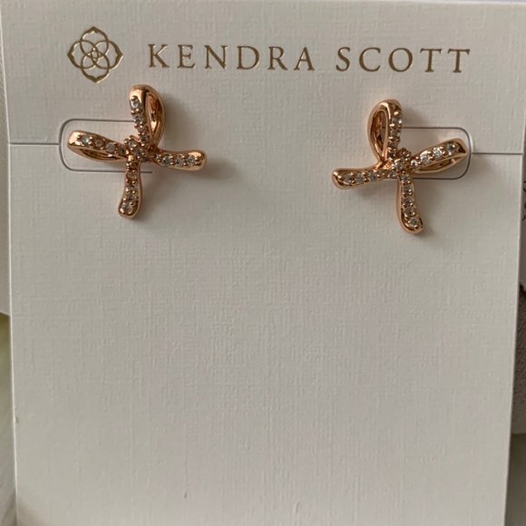 Kendra Scott Jewelry Kendra Scott Sasha Crystal Bow Stud Earrings